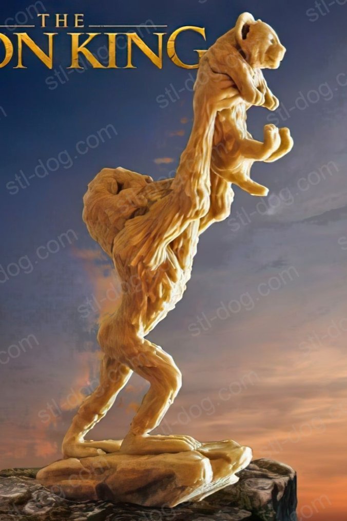 狮子王 (Simba and Rafiki) 3D打印图纸